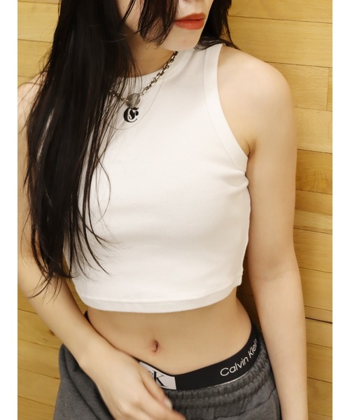 EVRIS（エヴリス）の「【ZOZO限定】ワンポイントアメスリタンクトップ（タンクトップ・レディース・ホワイト/ブラック/ピンク/ブルー・FREE）」の22枚目の写真