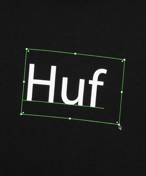 HUF（ハフ）の「DEADLINE TEE / HUF プリント Tシャツ（Tシャツ/カットソー・メンズ・ブラック/ホワイト・SMALL/MEDIUM/LARGE/X-LARGE/XX-LARGE）」の4枚目の写真