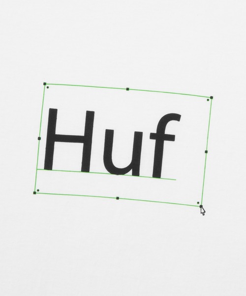 HUF（ハフ）の「DEADLINE TEE / HUF プリント Tシャツ（Tシャツ/カットソー・メンズ・ブラック/ホワイト・SMALL/MEDIUM/LARGE/X-LARGE/XX-LARGE）」の6枚目の写真