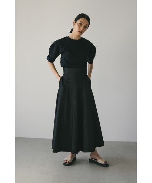 STYLEMIXER（スタイルミキサー）の「タックスリーブT（Tシャツ/カットソー・レディース・オレンジ系その他/ブラック/ホワイト・FREE）」の16枚目の写真