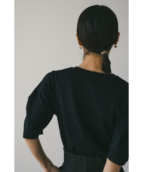 STYLEMIXER（スタイルミキサー）の「タックスリーブT（Tシャツ/カットソー・レディース・オレンジ系その他/ブラック/ホワイト・FREE）」の21枚目の写真