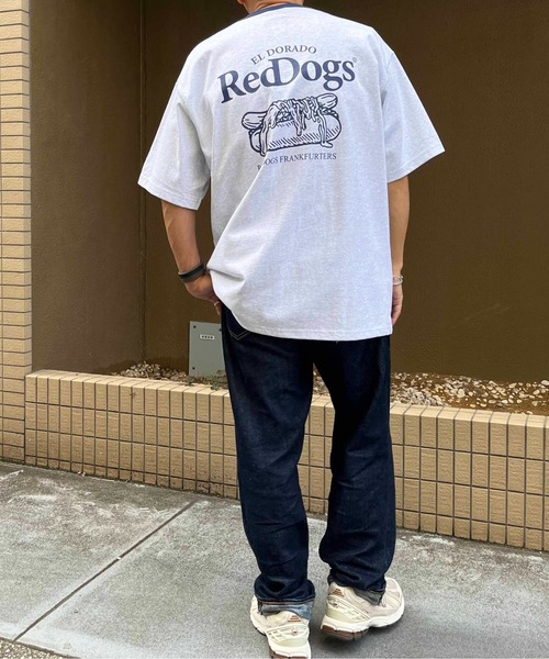 NO NEED（ノーニード）の「【Red Dogs】バックプリント リンガーTシャツ（Tシャツ/カットソー・メンズ・グリーン系/チャコール/ネイビー・M/L）」の18枚目の写真