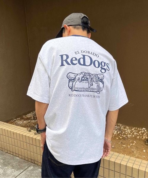 NO NEED（ノーニード）の「【Red Dogs】バックプリント リンガーTシャツ（Tシャツ/カットソー・メンズ・グリーン系/チャコール/ネイビー・M/L）」の12枚目の写真