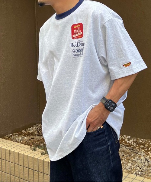 NO NEED（ノーニード）の「【Red Dogs】バックプリント リンガーTシャツ（Tシャツ/カットソー・メンズ・グリーン系/チャコール/ネイビー・M/L）」の13枚目の写真