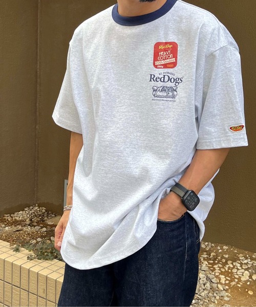 NO NEED（ノーニード）の「【Red Dogs】バックプリント リンガーTシャツ（Tシャツ/カットソー・メンズ・グリーン系/チャコール/ネイビー・M/L）」の14枚目の写真