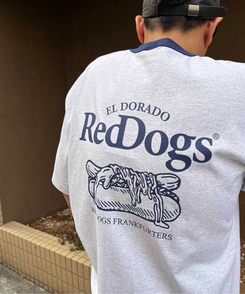 NO NEED（ノーニード）の「【Red Dogs】バックプリント リンガーTシャツ（Tシャツ/カットソー・メンズ・グリーン系/チャコール/ネイビー・M/L）」の15枚目の写真