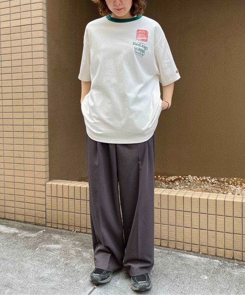 NO NEED（ノーニード）の「【Red Dogs】バックプリント リンガーTシャツ（Tシャツ/カットソー・メンズ・グリーン系/チャコール/ネイビー・M/L）」の8枚目の写真