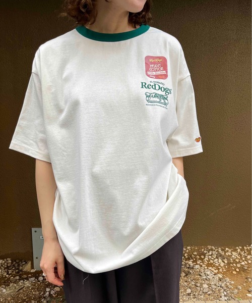 NO NEED（ノーニード）の「【Red Dogs】バックプリント リンガーTシャツ（Tシャツ/カットソー・メンズ・グリーン系/チャコール/ネイビー・M/L）」の6枚目の写真