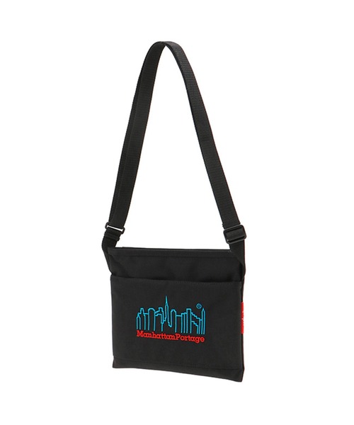 Manhattan Portage(マンハッタンポーテージ)の「Ithaca Shoulder Bag 3D Embroidery Neon(ショルダーバッグ・メンズ・ブラック・X-SMALL)」の3枚目の写真