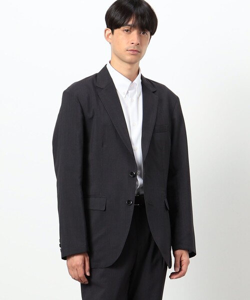 COMME CA ISM（コムサイズム）の「【セットアップ対応】ファンクショナル リネンライクジャケット（スーツジャケット・メンズ・カーキ/ネイビー/ブラック・SMALL/MEDIUM/LARGE/X-LARGE）」の2枚目の写真