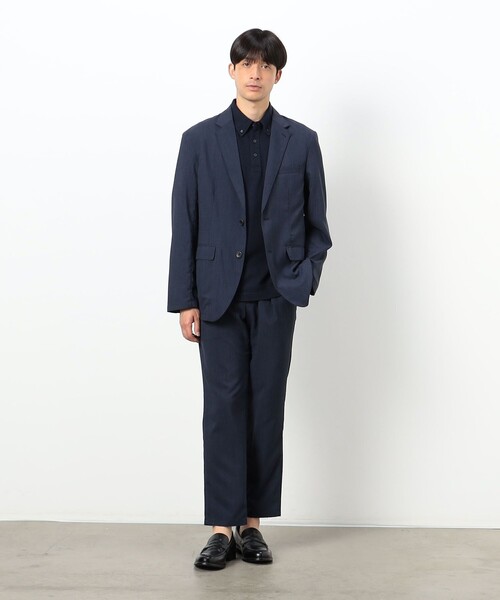 COMME CA ISM（コムサイズム）の「【セットアップ対応】ファンクショナル リネンライクジャケット（スーツジャケット・メンズ・カーキ/ネイビー/ブラック・SMALL/MEDIUM/LARGE/X-LARGE）」の18枚目の写真