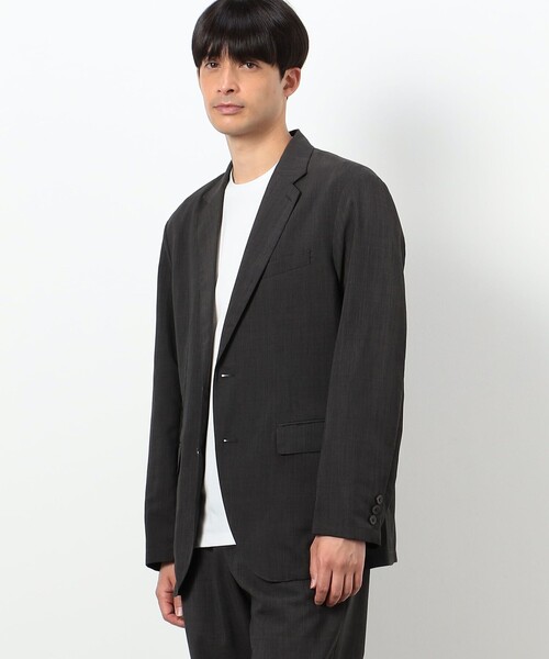 COMME CA ISM（コムサイズム）の「【セットアップ対応】ファンクショナル リネンライクジャケット（スーツジャケット・メンズ・カーキ/ネイビー/ブラック・SMALL/MEDIUM/LARGE/X-LARGE）」の15枚目の写真