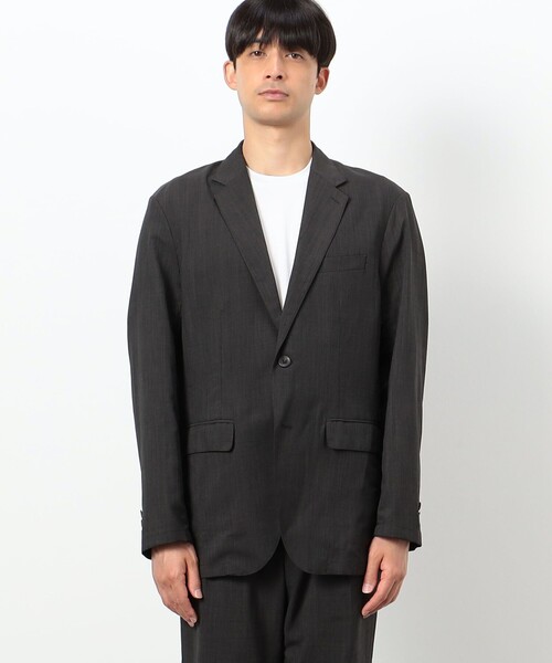 COMME CA ISM（コムサイズム）の「【セットアップ対応】ファンクショナル リネンライクジャケット（スーツジャケット・メンズ・カーキ/ネイビー/ブラック・SMALL/MEDIUM/LARGE/X-LARGE）」の14枚目の写真