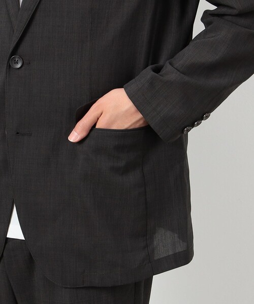 COMME CA ISM（コムサイズム）の「【セットアップ対応】ファンクショナル リネンライクジャケット（スーツジャケット・メンズ・カーキ/ネイビー/ブラック・SMALL/MEDIUM/LARGE/X-LARGE）」の9枚目の写真