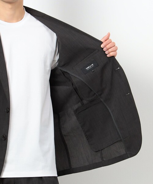 COMME CA ISM（コムサイズム）の「【セットアップ対応】ファンクショナル リネンライクジャケット（スーツジャケット・メンズ・カーキ/ネイビー/ブラック・SMALL/MEDIUM/LARGE/X-LARGE）」の7枚目の写真