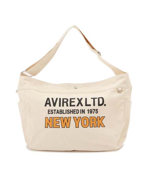 AVIREX（アヴィレックス）の「NEWSPAPER BAG / ニュースペーパー バッグ / AVIREX / アヴィレックス / AX2702（ショルダーバッグ・メンズ・ブラック/ホワイト系2・F）」の18枚目の写真