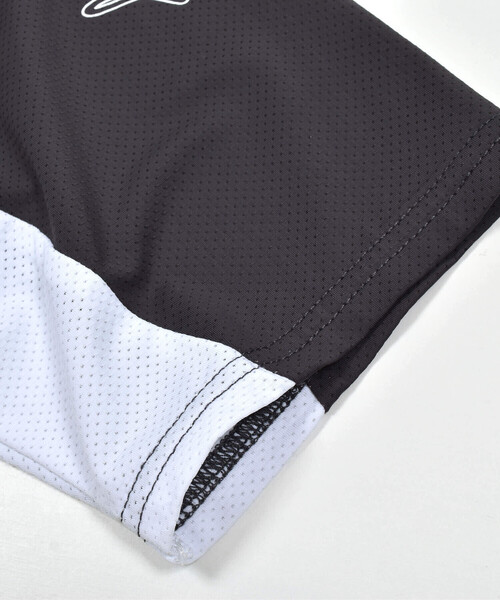 WASK（ワスク）の「【速乾/接触冷感】【お揃い】配色ポケットロゴラグランメッシュTシャツ(100~160cm)（Tシャツ/カットソー・キッズ・ブラック/ブルー・150cm/160cm/110cm/120cm/130cm/140cm/100cm）」の11枚目の写真