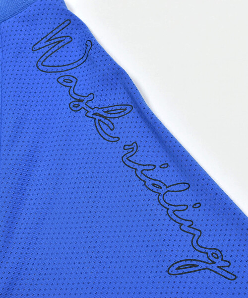 WASK（ワスク）の「【速乾/接触冷感】【お揃い】配色ポケットロゴラグランメッシュTシャツ(100~160cm)（Tシャツ/カットソー・キッズ・ブラック/ブルー・150cm/160cm/110cm/120cm/130cm/140cm/100cm）」の17枚目の写真