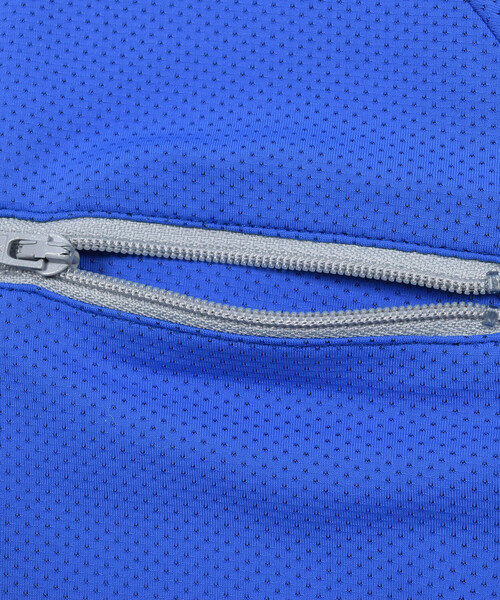 WASK（ワスク）の「【速乾/接触冷感】【お揃い】配色ポケットロゴラグランメッシュTシャツ(100~160cm)（Tシャツ/カットソー・キッズ・ブラック/ブルー・150cm/160cm/110cm/120cm/130cm/140cm/100cm）」の18枚目の写真