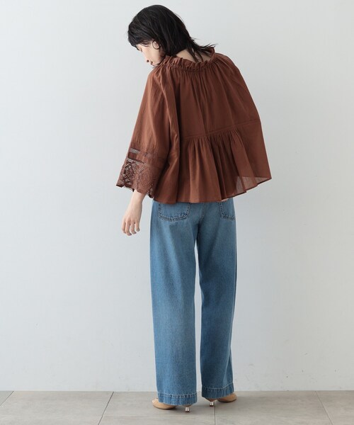 GALLEST（ギャレスト）の「◆ネックギャザーブラウス（シャツ/ブラウス・レディース・イエロー/ダークブラウン/ワインレッド・34/38）」の16枚目の写真