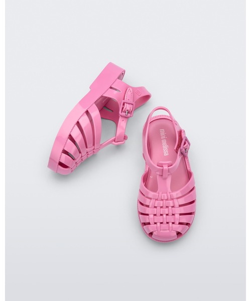 melissa(メリッサ)の「MINI MELISSA POSSESSION BB(サンダル・キッズ・クリアブラック/ピンク/ブルー/クリア・22-23/25-26/27/24)」の7枚目の写真