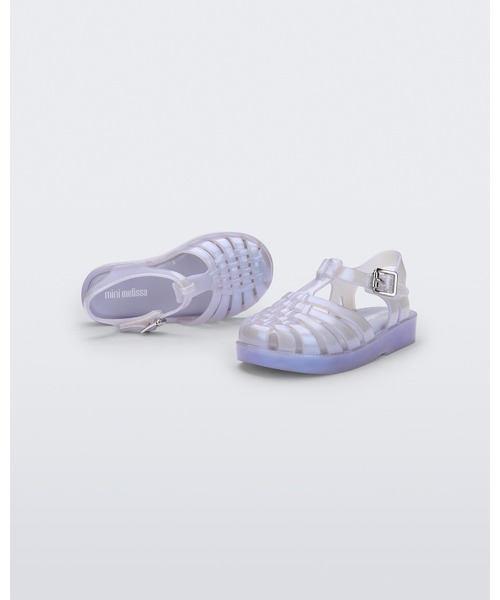 melissa(メリッサ)の「MINI MELISSA POSSESSION BB(サンダル・キッズ・クリアブラック/ピンク/ブルー/クリア・22-23/25-26/27/24)」の8枚目の写真