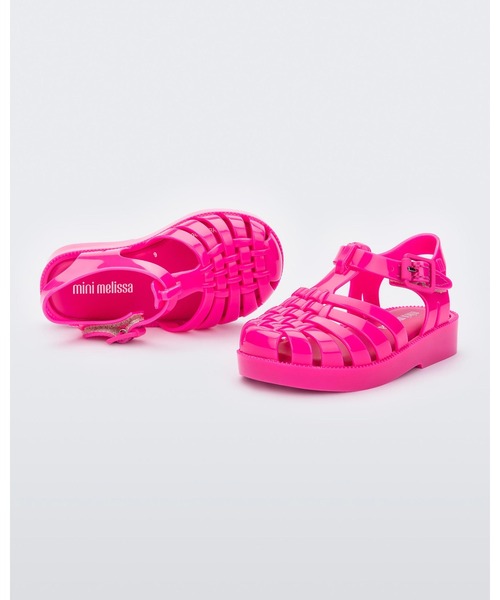 melissa(メリッサ)の「MINI MELISSA POSSESSION BB(サンダル・キッズ・クリアブラック/ピンク/ブルー/クリア・22-23/25-26/27/24)」の19枚目の写真