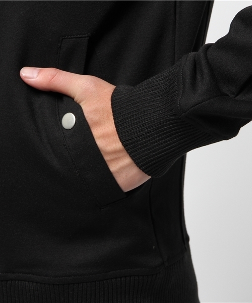 CIAOPANIC TYPY（チャオパニックティピー）の「ジャージーMA1ジャケット（ブルゾン・メンズ・オリーブ/ブラック・LARGE/SMALL/MEDIUM）」の16枚目の写真