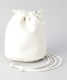 The gift shop（ザ・ギフト・ショップ）レザーライク巾着バッグ