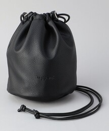 coen | The gift shop（ザ・ギフト・ショップ）レザーライク巾着バッグ(ショルダーバッグ)