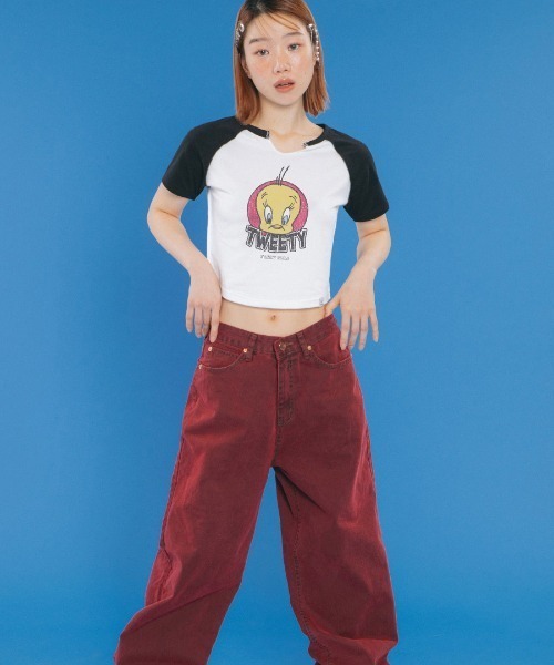 tシャツ A'GEM/9 × .kom 「 FANCY CLUB/ファンシークラブ」 VINTAGE REGLAN CROP TEE/ラグランクロップ A'GEM/9 × .kom 『 FANCY CLUB/ファンシークラブ』 VINTAGE