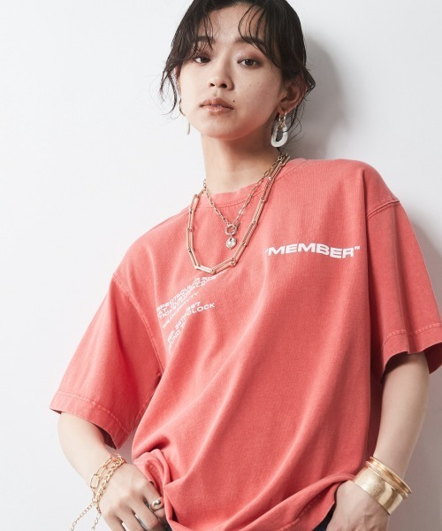 CHIC STYLE(シックスタイル)の「<大きいサイズ>綿100%製品染ロゴプリントTシャツ シックスタイル(Tシャツ/カットソー・レディース・パープル/ブラウン/レッド・LL/3L/4L/5L/L)」の16枚目の写真