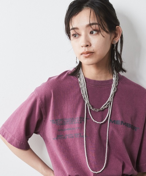 CHIC STYLE(シックスタイル)の「<大きいサイズ>綿100%製品染ロゴプリントTシャツ シックスタイル(Tシャツ/カットソー・レディース・パープル/ブラウン/レッド・LL/3L/4L/5L/L)」の20枚目の写真