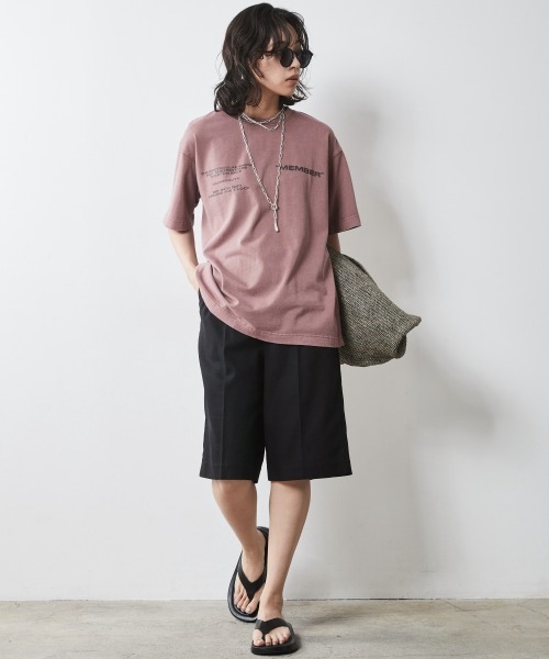 CHIC STYLE(シックスタイル)の「<大きいサイズ>綿100%製品染ロゴプリントTシャツ シックスタイル(Tシャツ/カットソー・レディース・パープル/ブラウン/レッド・LL/3L/4L/5L/L)」の13枚目の写真