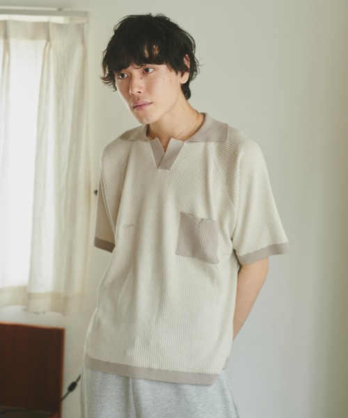 Skipper summer knit polo / поло‑плетенка цветной скиппер‑нейт