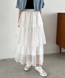 archives | メッシュフリルティアードスカート(スカート)