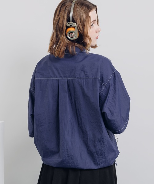 MUHET(ミュエータ)の「ナイロンステッチシャツ(シャツ/ブラウス・レディース・チャコールグレー/ブラウン/ネイビー・MEDIUM/X-LARGE)」の20枚目の写真