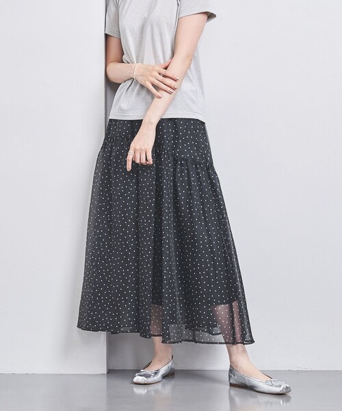 オーガンジー ティアード ロングスカート（スカート）｜UNITED ARROWS  