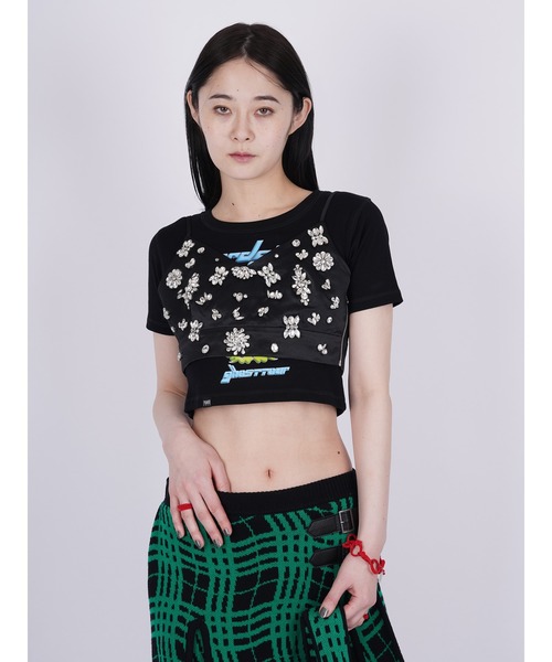 PAMEO POSE（パメオポーズ）の「Bijou Bra（シャツ/ブラウス・レディース・ブラック・FREE）」の5枚目の写真