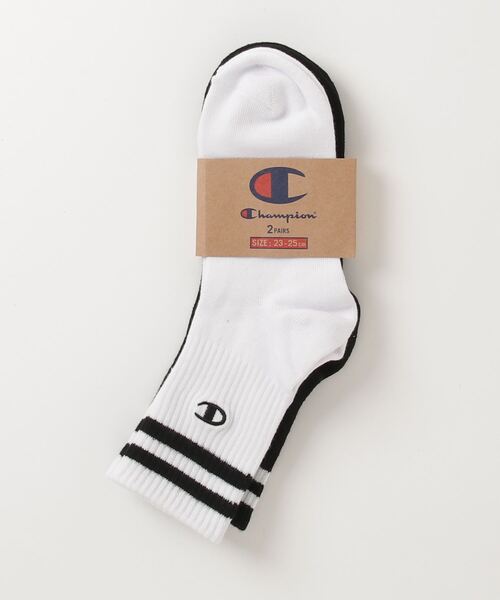 Champion(チャンピオン)の「【Champion/チャンピオン】レディース 【2足組】ロークルーソックス(ソックス/靴下・レディース・ホワイト/その他・SMALL)」の10枚目の写真