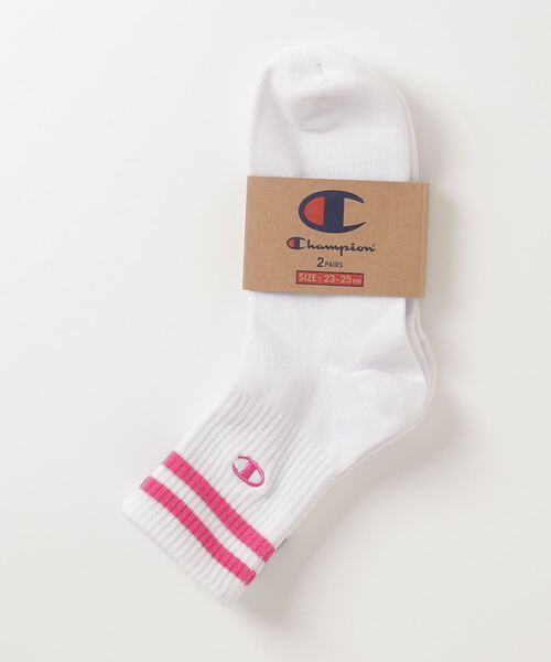 Champion(チャンピオン)の「【Champion/チャンピオン】レディース 【2足組】ロークルーソックス(ソックス/靴下・レディース・ホワイト/その他・SMALL)」の7枚目の写真