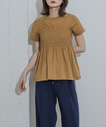 SENSE OF PLACE by URBAN RESEARCH（センスオブプレイスバイアーバンリサーチ）の「シャーリングカットトップ（Tシャツ/カットソー）」