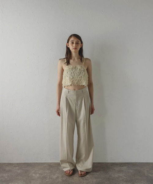 MINERTE(ミネルテ)の「【MINERTE】fringe bustier / フリンジビスチェ(キャミソール・レディース・キナリ/ブラック・FREE)」の4枚目の写真