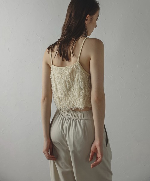 MINERTE(ミネルテ)の「【MINERTE】fringe bustier / フリンジビスチェ(キャミソール・レディース・キナリ/ブラック・FREE)」の7枚目の写真
