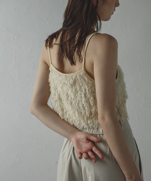 MINERTE】fringe bustier / フリンジビスチェ（キャミソール