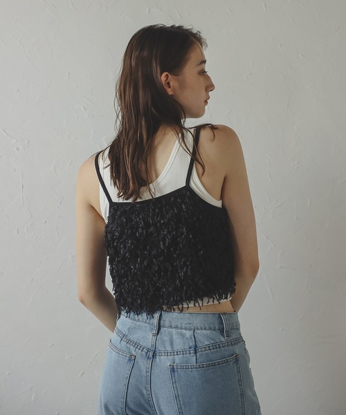 kishidamiki フリンジビスチェ 楽天市場】【全品2BUY15%OFFクーポン】シャギーフリンジニット