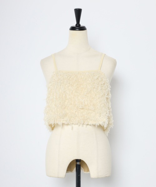 MINERTE(ミネルテ)の「【MINERTE】fringe bustier / フリンジビスチェ(キャミソール・レディース・キナリ/ブラック・FREE)」の21枚目の写真