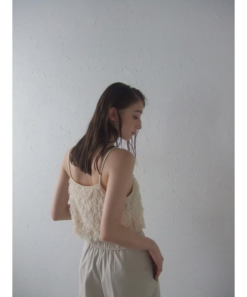 CLANE クラネ FRINGE BARE BUSTIER フリンジベアビスチェ クラネ CLANE FRINGE BARE BUSTIER キャミソール 赤 - メルカリ