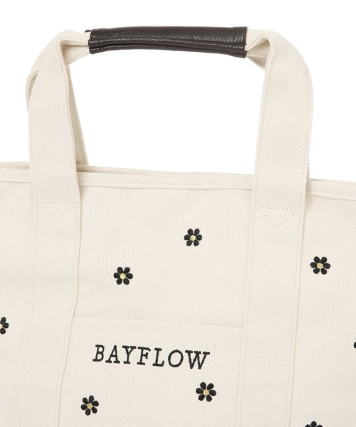 BAYFLOW（ベイフロー）の「[使い勝手の良さNO.1]デイジーロゴトートＭ（トートバッグ・レディース・ナチュラル・FREE）」の6枚目の写真