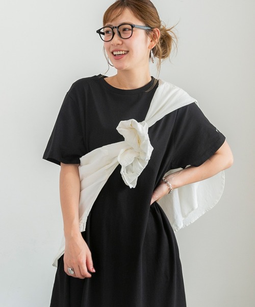 PICHI（ピイチ）の「袖刺繍ワンピース（ワンピース・レディース・チャコール/ブラック・FREE）」の17枚目の写真